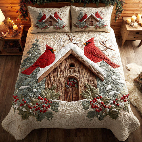 Cardinal Home 3-Piece Quilted Bedding Set NCU0TV1152