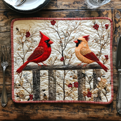 Cardinal Majesty Quilted Placemat NCU0DV1545