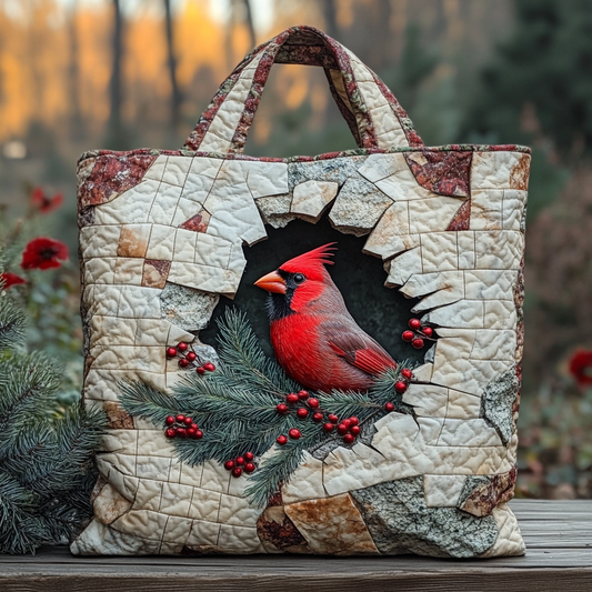 Cardinal Nest Quilted Tote Bag NCU0DK9923