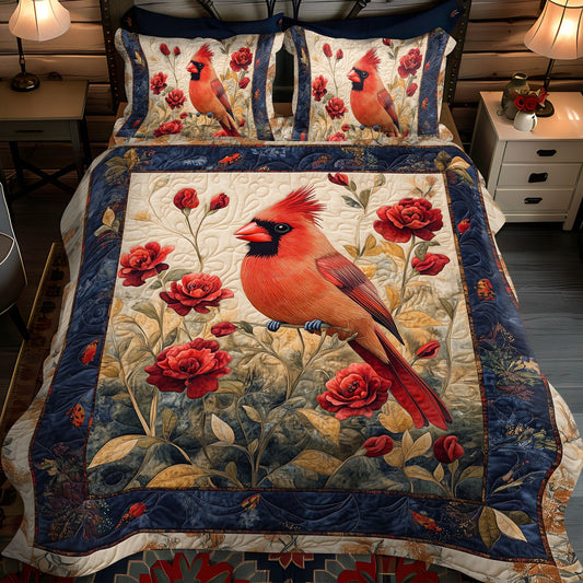 Cardinal Ohio View 3-Piece Quilted Bedding Set NCU0PT6175