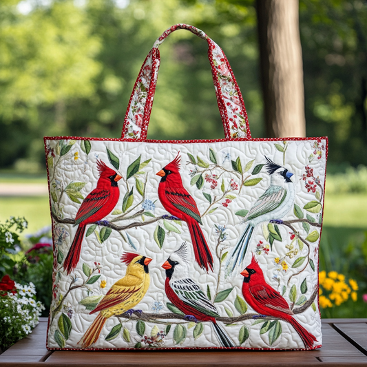 Cardinal Pines Quilted Tote Bag NCU0DK8839