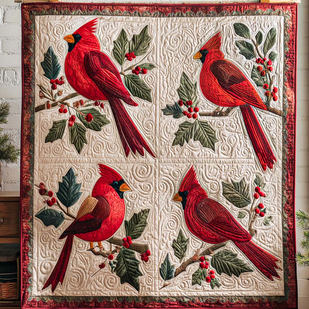 Cardinal Quartet Quilted Blanket NCU0NT9844
