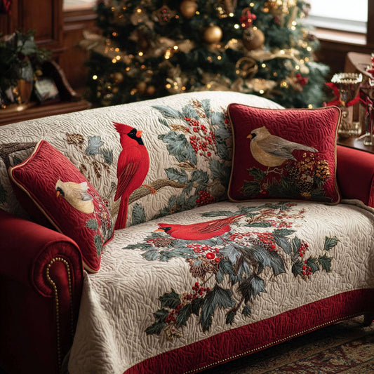 Cardinal Song Quilted Sofa Cover NCU0DK11495