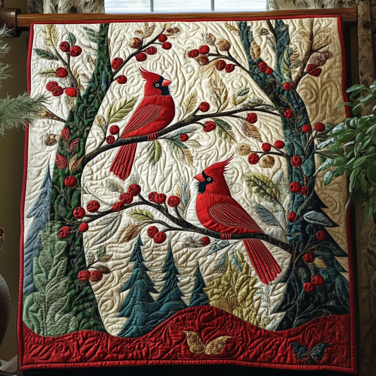 Cardinal Whisper Quilted Blanket NCU0DV3030