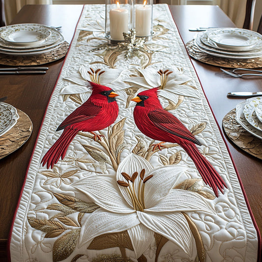 Cardinal Whispers Quilted Table Runner NCU0DV6785