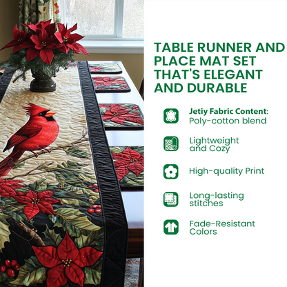 Sunkissed Waves Quilted Table Runner and Quilted Place Mat Set NCU0PT4612