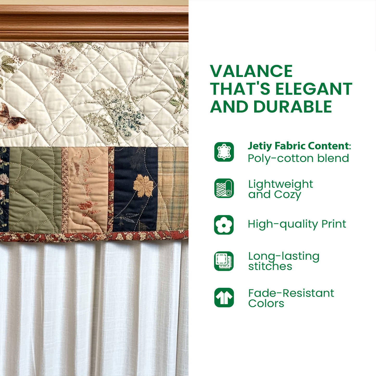 Windmill Dreams Quilted Valance NCU0PT6005