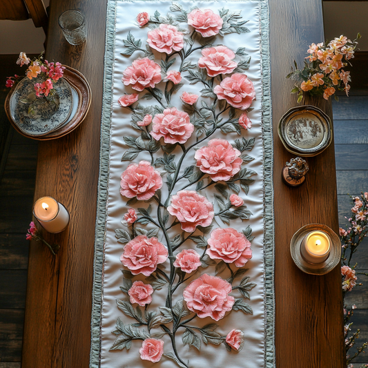 Carnation Dream Quilted Table Runner NCU0DV5046