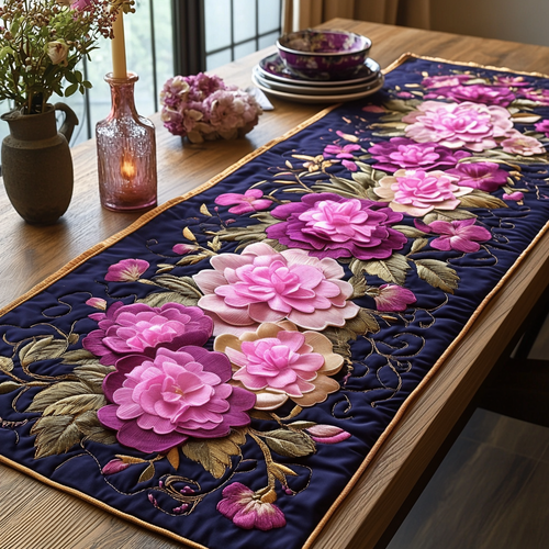 Carnation Glow Quilted Table Runner NCU0DV5051