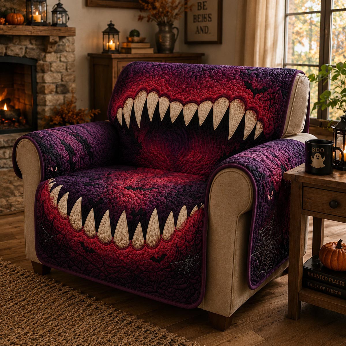 Carnival Nightmare Quilted Sofa Cover NCU0DV9784