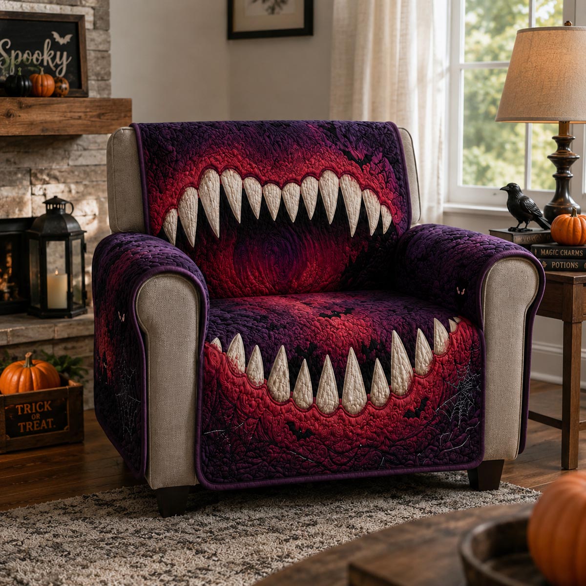 Carnival Nightmare Quilted Sofa Cover NCU0DV9784