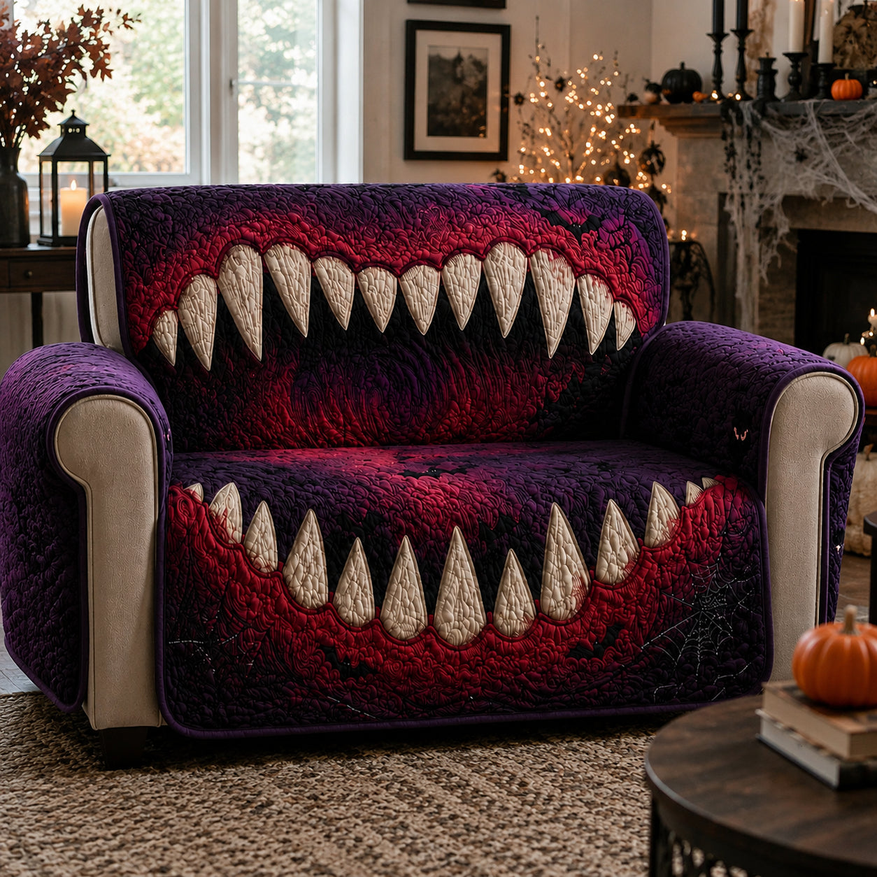 Carnival Nightmare Quilted Sofa Cover NCU0DV9784