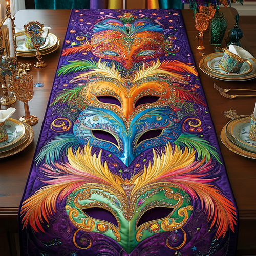 Carnival Glow Quilted Table Runner NCU0DV3254