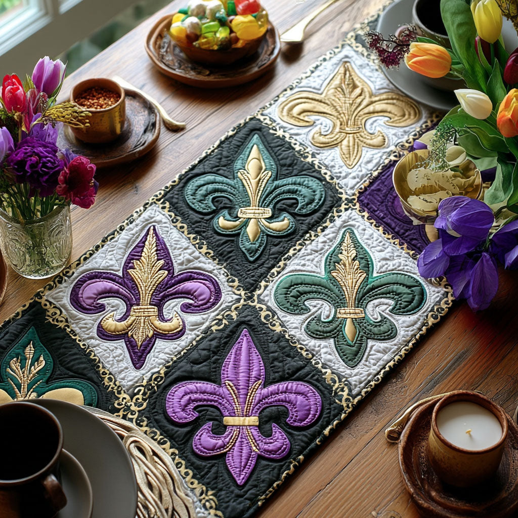 Carnival Mosaic Quilted Table Runner NCU0PT10963