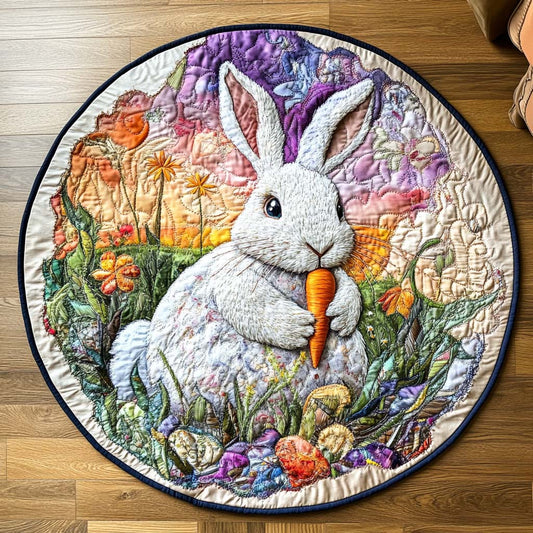 Carrot Chase Quilted Round Mat NCU0NT8081