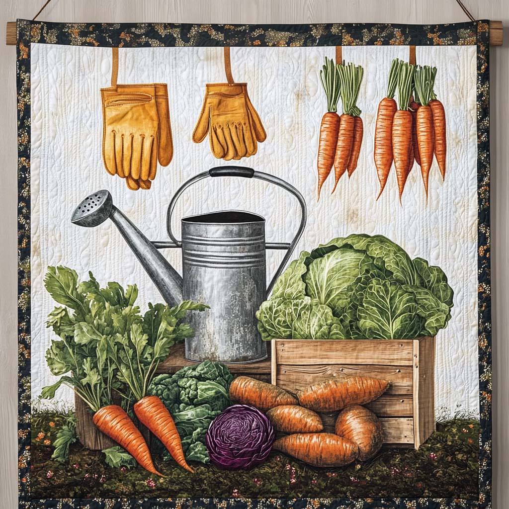 Carrot Patch Quilted Blanket NCU0NT1019