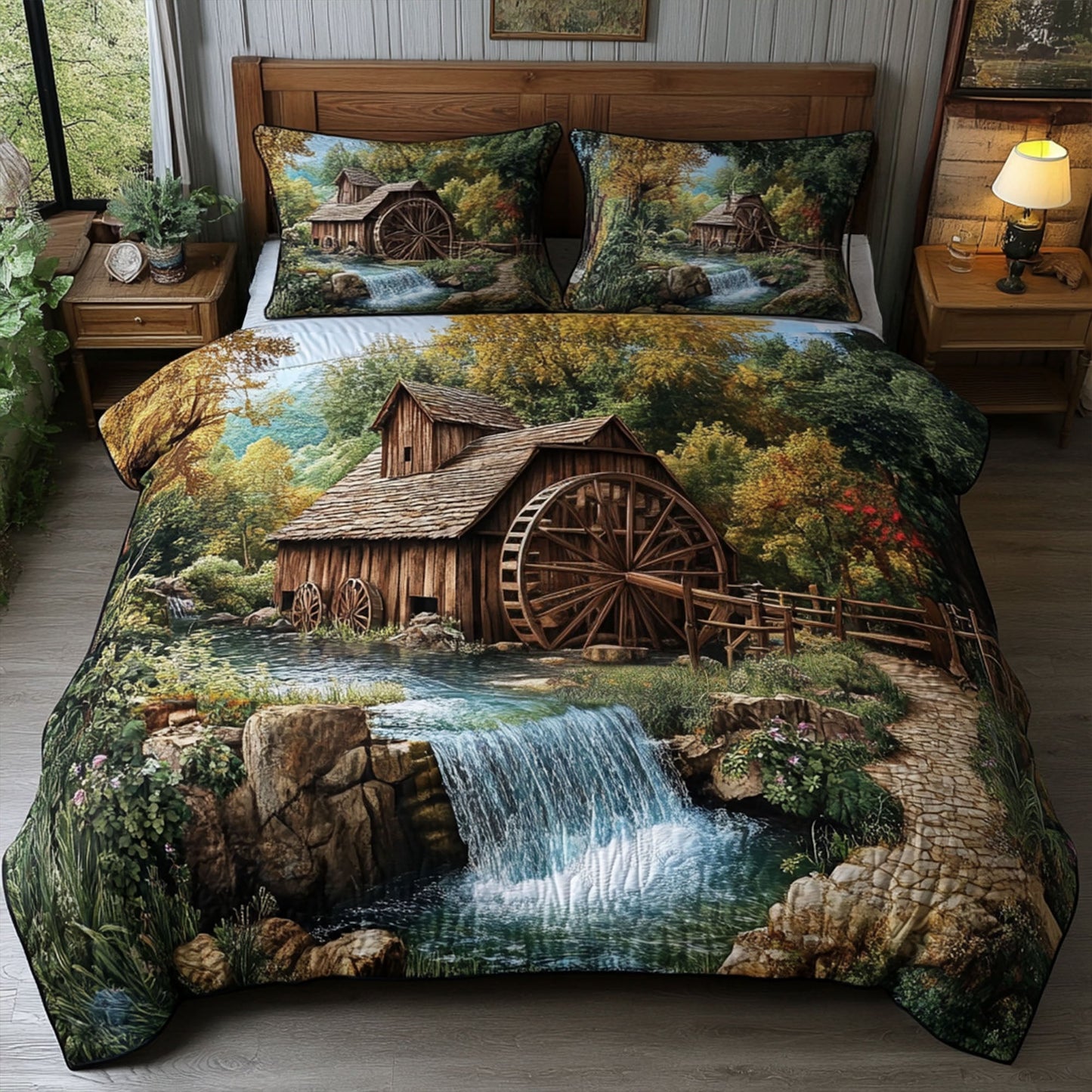 Cascade Haven 3-Piece Quilted Bedding Set NCU0PT7011