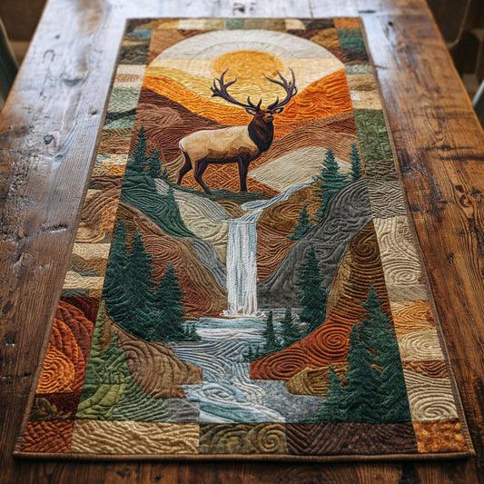 Cascade Stag Quilted Table Runner NCU0TV643