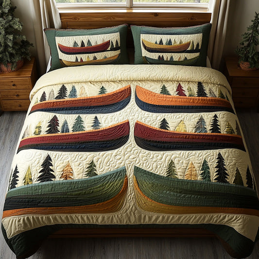 Cascade Voyage 3-Piece Quilted Bedding Set NCU0DV7862