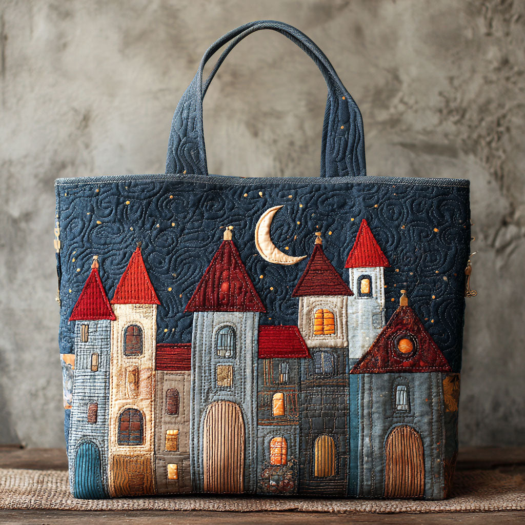 Castle Dreams Quilted Tote Bag NCU0TV369