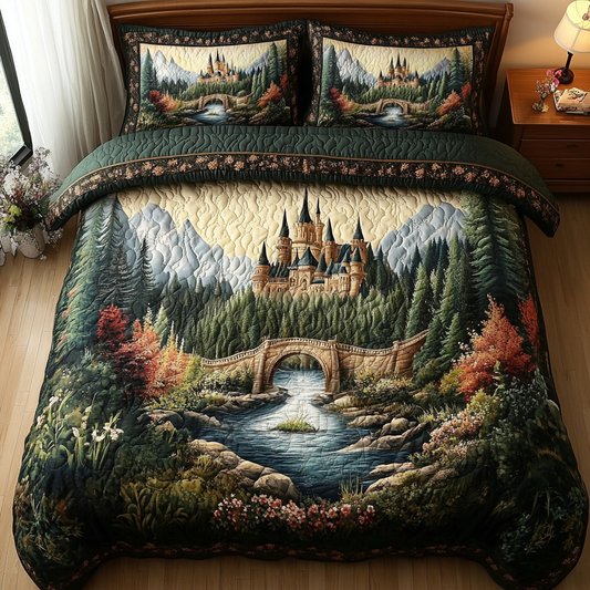 Castle Gate 3-Piece Quilted Bedding Set NCU0DK8026