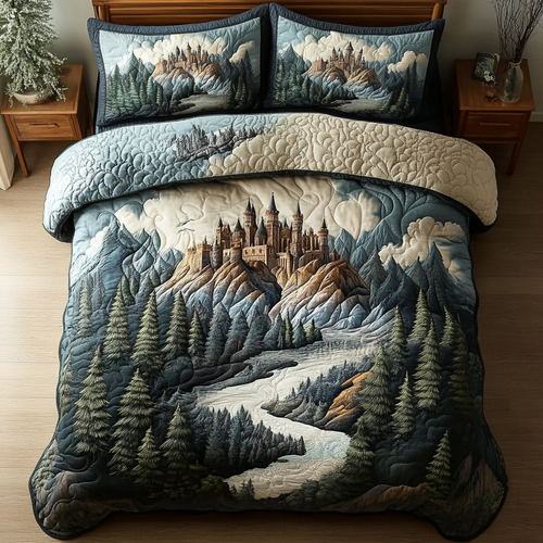 Castle Keep 3-Piece Quilted Bedding Set NCU0DK7874