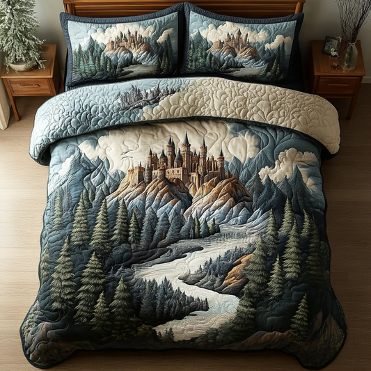 Castle Keep 3-Piece Quilted Bedding Set NCU0DK7874