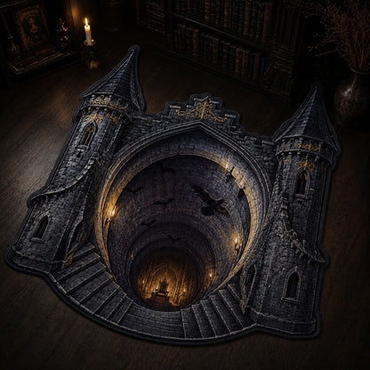 Castle Portal Custom Shape Area Rug NCU0TD2929