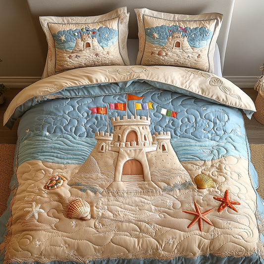 Castle Shores 3-Piece Quilted Bedding Set NCU0DK7537