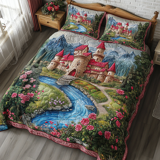 Castle View 3-Piece Quilted Bedding Set NCU0DK8025