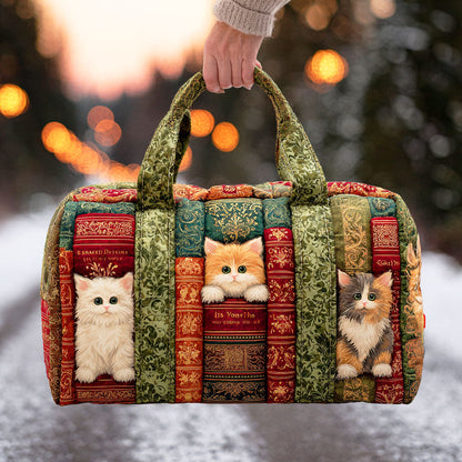 Cat Chapter Quilted Duffle Bag NCU0TD867