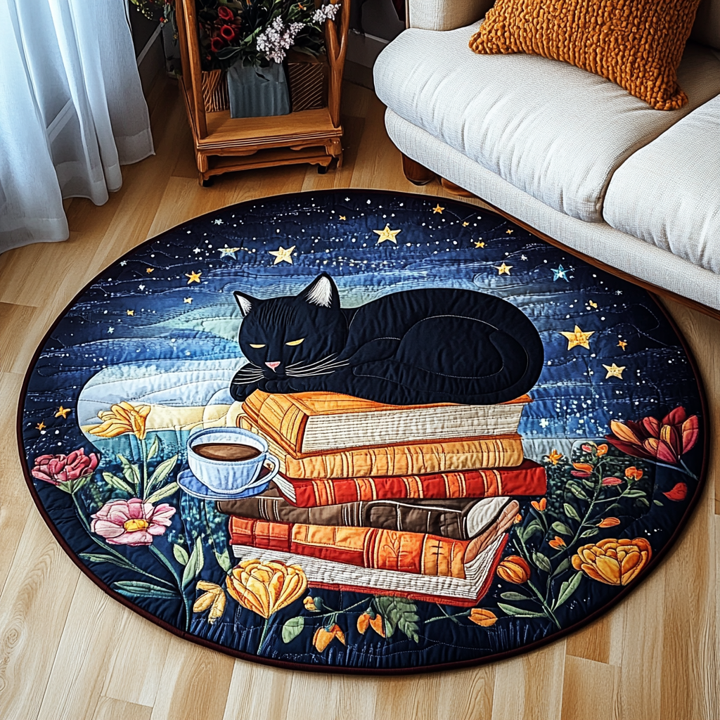 Cozy Mat Rut Cat Cozy Hideaway Quilted Round Mat NCU0PD869 – Vantique