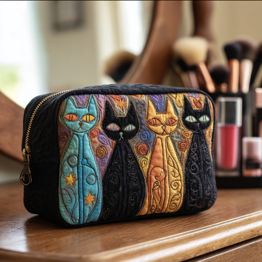Cat Dreams Quilted Makeup Bag NCU0DK10141