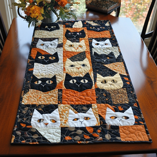 Cat Dreams Quilted Table Runner NCU0DK9054