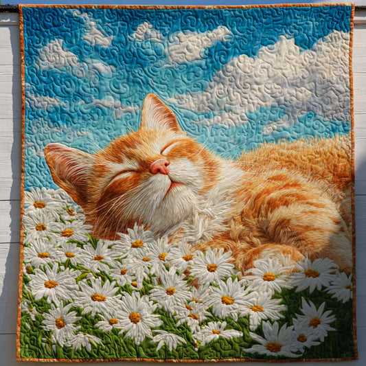 Cat Floral Dream Quilted Blanket NCU0NT8909