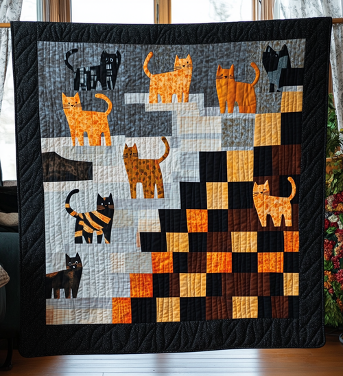 Cat Kingdom Quilted Blanket NCU0DV614