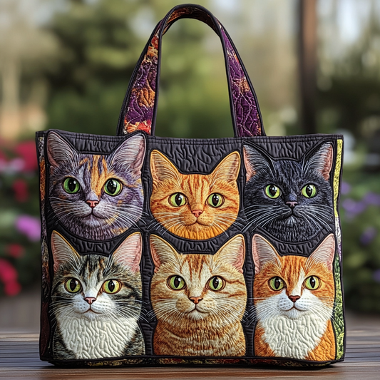 Cat Parade Quilted Tote Bag NCU0DK9081
