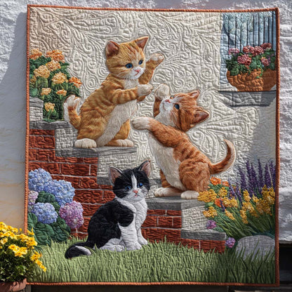 Cat Petals Quilted Blanket NCU0NT8911