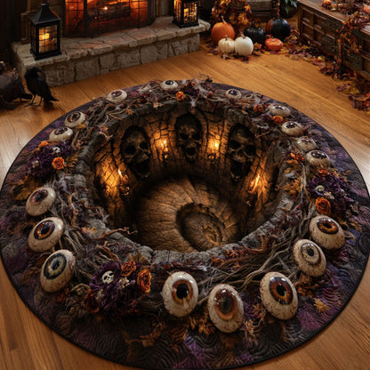 Catacomb Eye Vortex Quilted Round Mat NCU0PT11858