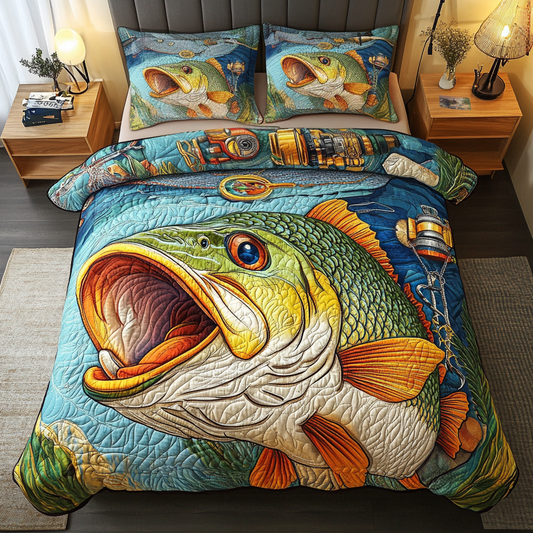Catch Drift 3-Piece Quilted Bedding Set NCU0VH4491