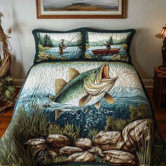 Catch and Relax 3-Piece Quilted Bedding Set NCU0PT6916