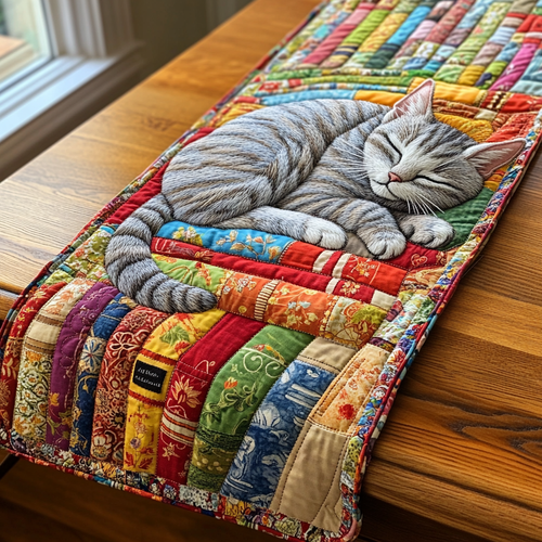Catnap Bliss Quilted Table Runner NCU0DK6670