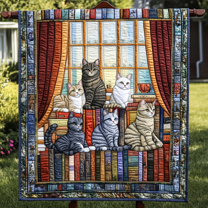 Catnap Chronicles Quilted Blanket NCU0DK1255