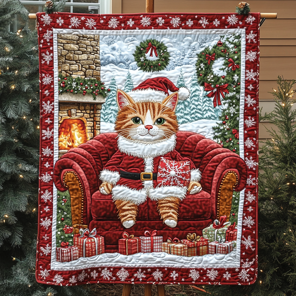 Catnip Christmas Joy Quilted Blanket NCU0DK1509