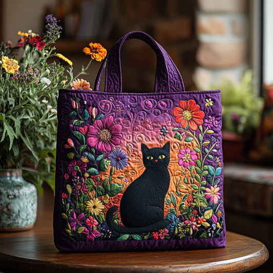 Catnip Nights Quilted Tote Bag NCU0DV7042
