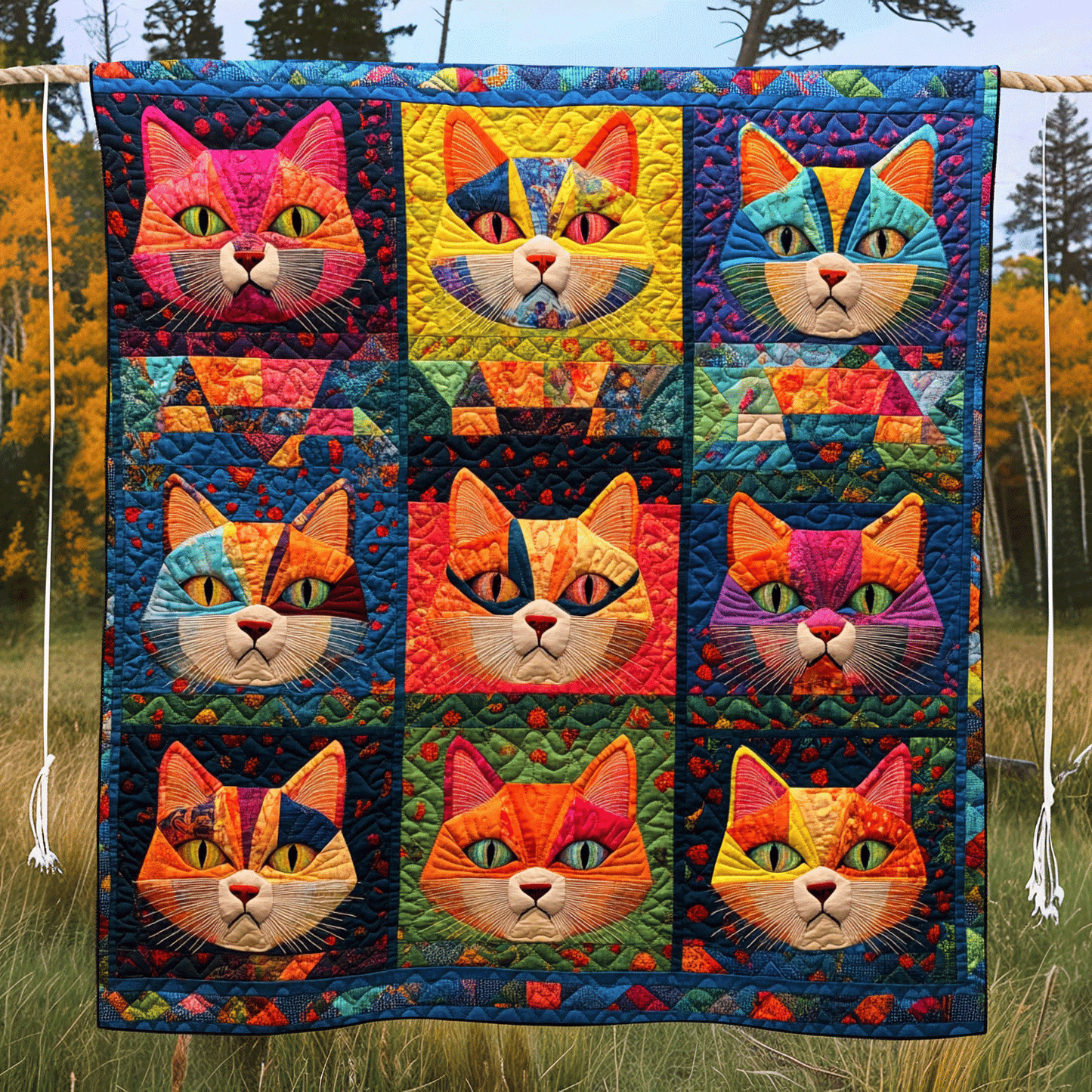 Cats Creations Quilted Blanket NCU0DV431