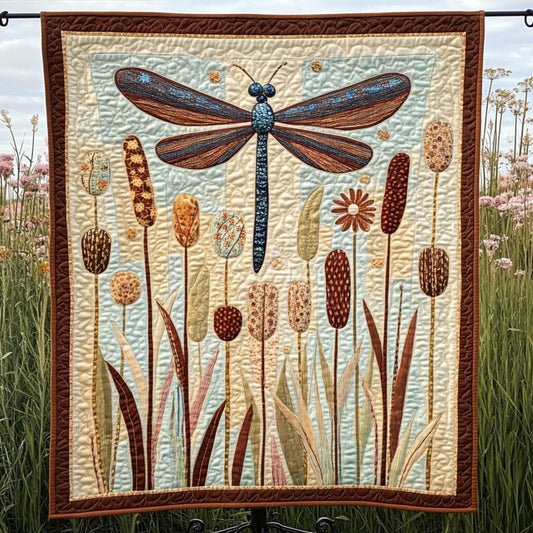Cattail Breeze Quilted Blanket NCU0PT6497