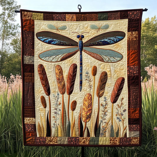Cattail Harmony Quilted Blanket NCU0PT6499