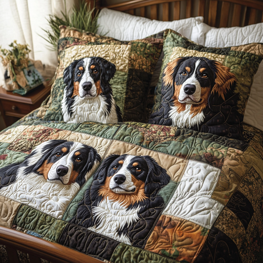Cattle Call Charm 3-Piece Quilted Bedding Set NCU0DV4315