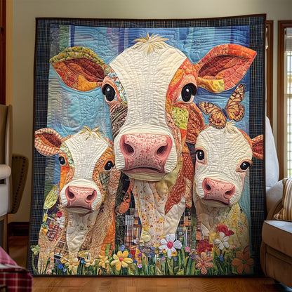 Cattle Charm Quilted Blanket NCU0TH1359